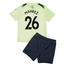 Manchester City Riyad Mahrez #26 Tredjeställ Barn 2022-23 Korta ärmar (+ Korta byxor)
